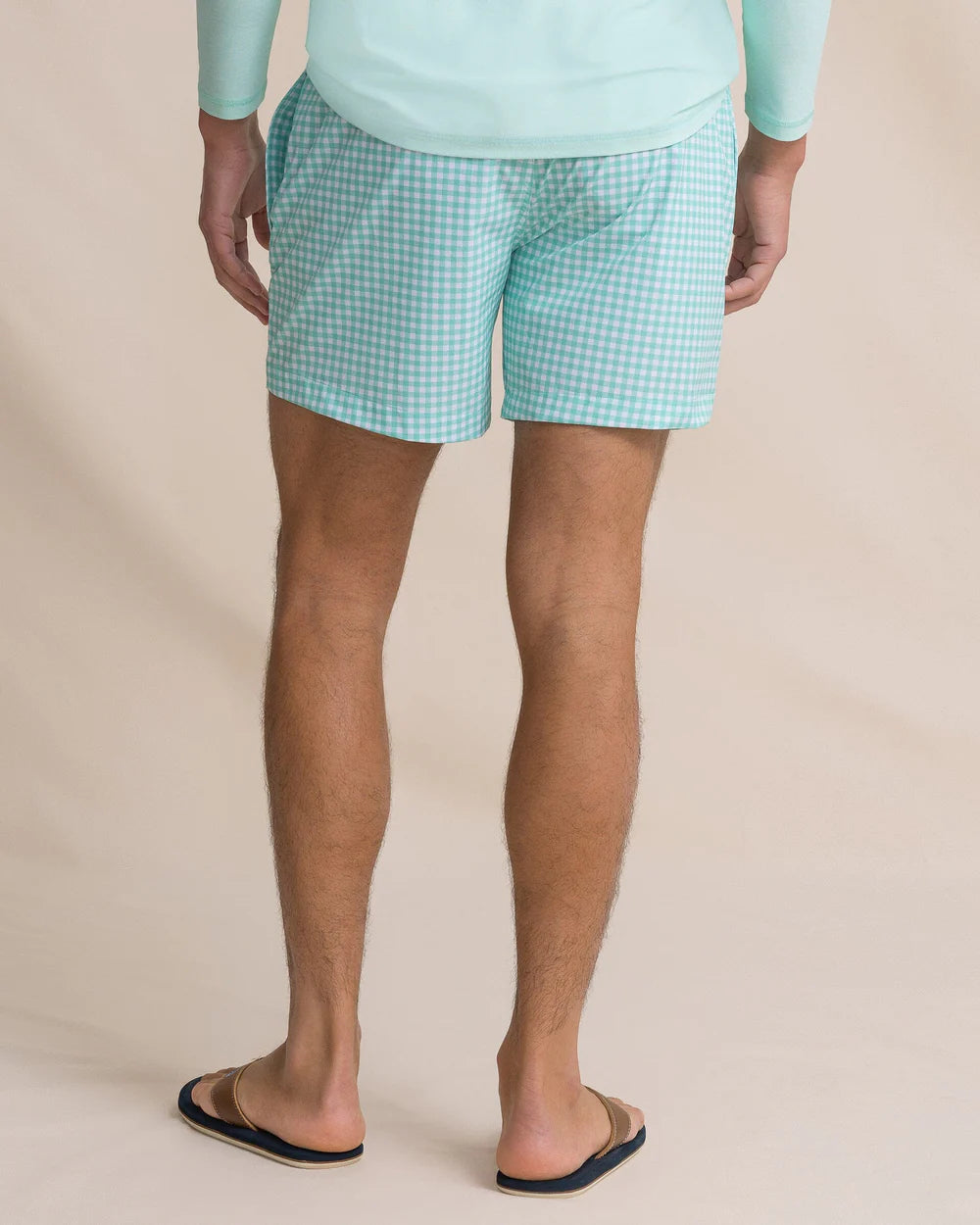 Southern Tide Gingham Swim Trunk Florida Keys
