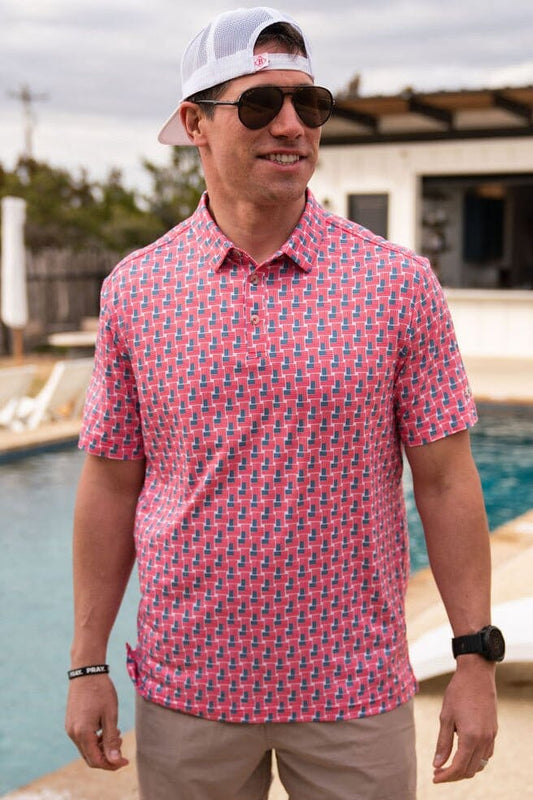 Burlebo American Flag Polo