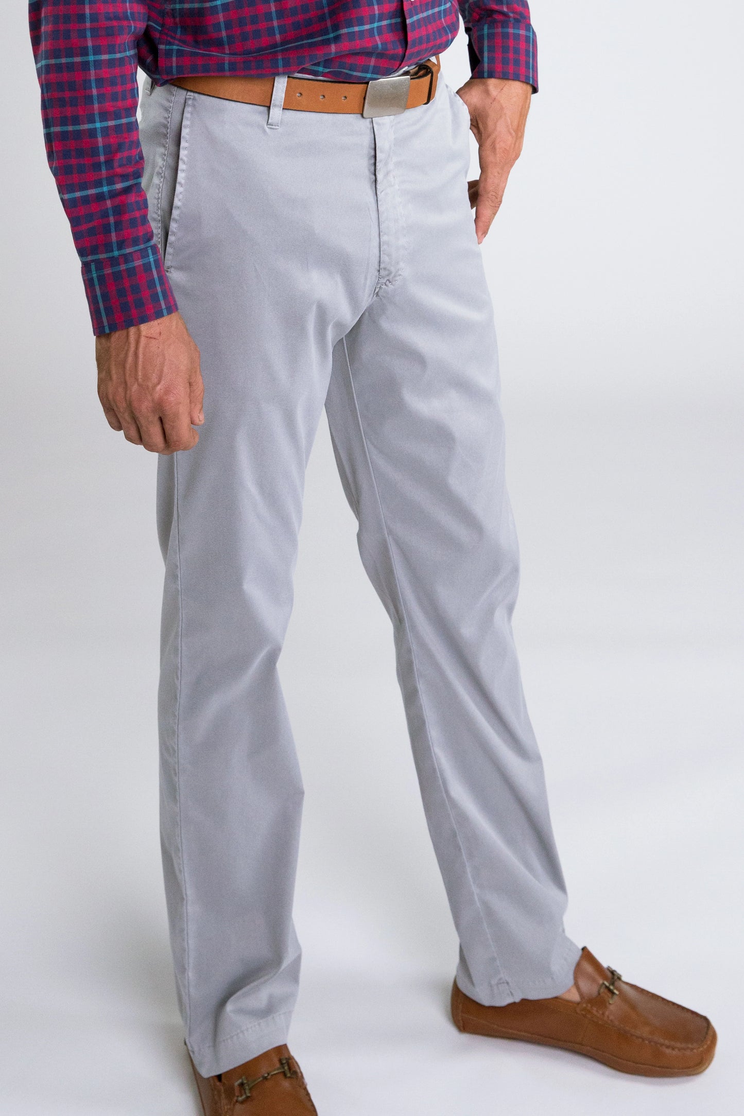 Coastal Cotton Performance Pants Light Grey