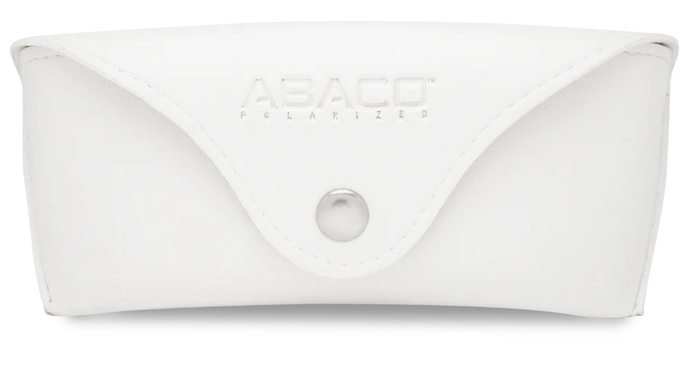 Abaco White Sunglass Leather Case