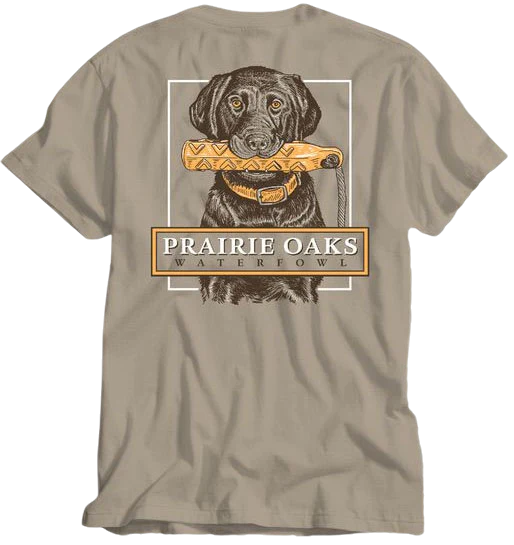 Prairie Oaks Waterfowl Bumper Tee in Hummus