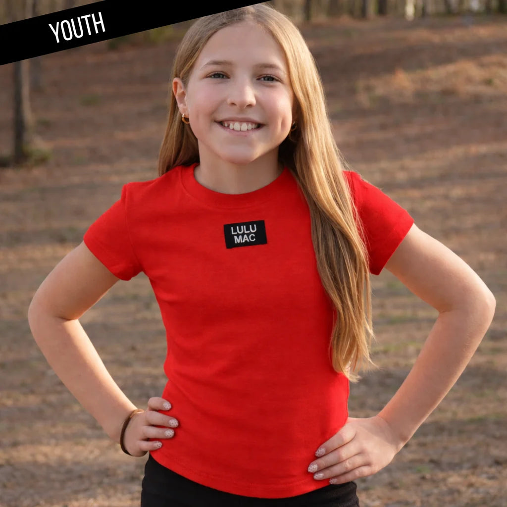 Lulu Mac Baby Doll Top Girl's in Red