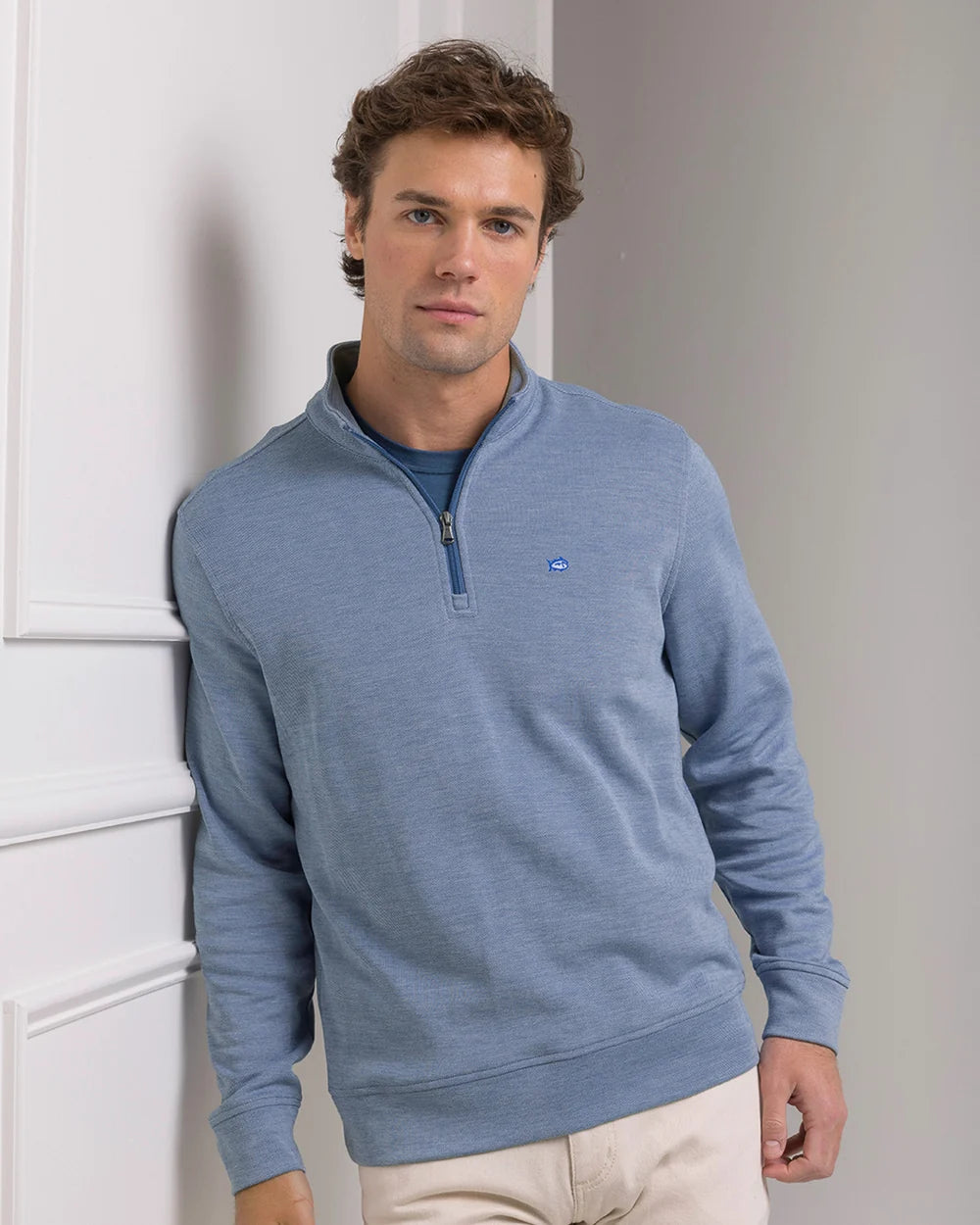 Southern Tide Sandy Cove Pique QZip