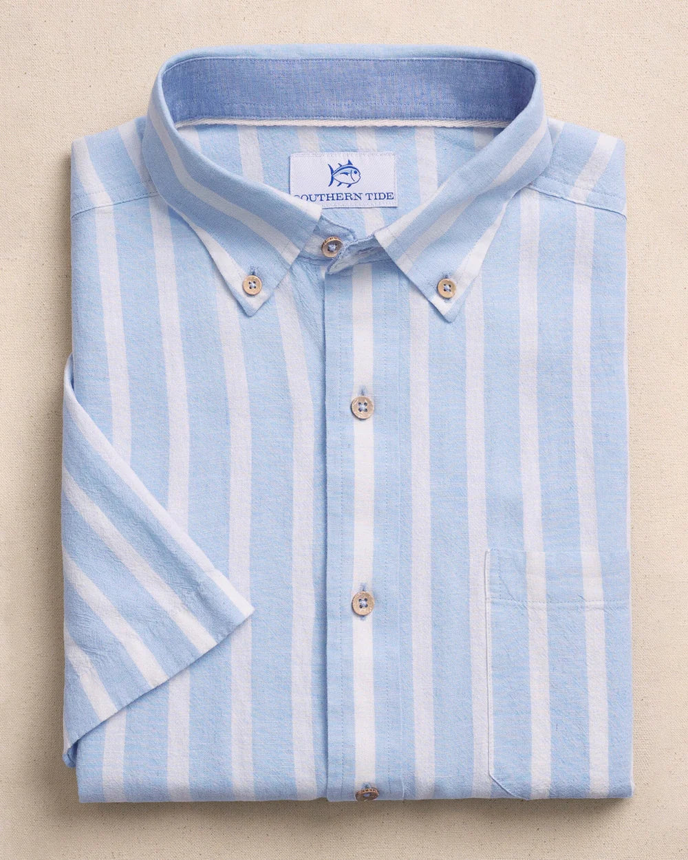 Southern Tide Linen Seamark Stripe SS