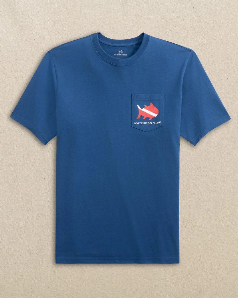 Southern Tide Skipjack Scuba Flag Short Sleeve T-Shirt