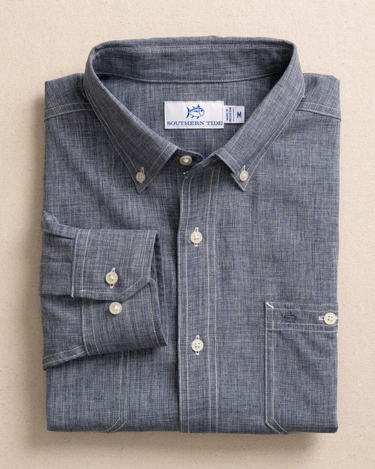 Southern Tide Men's Dock Shirt- Seven Seas Blue