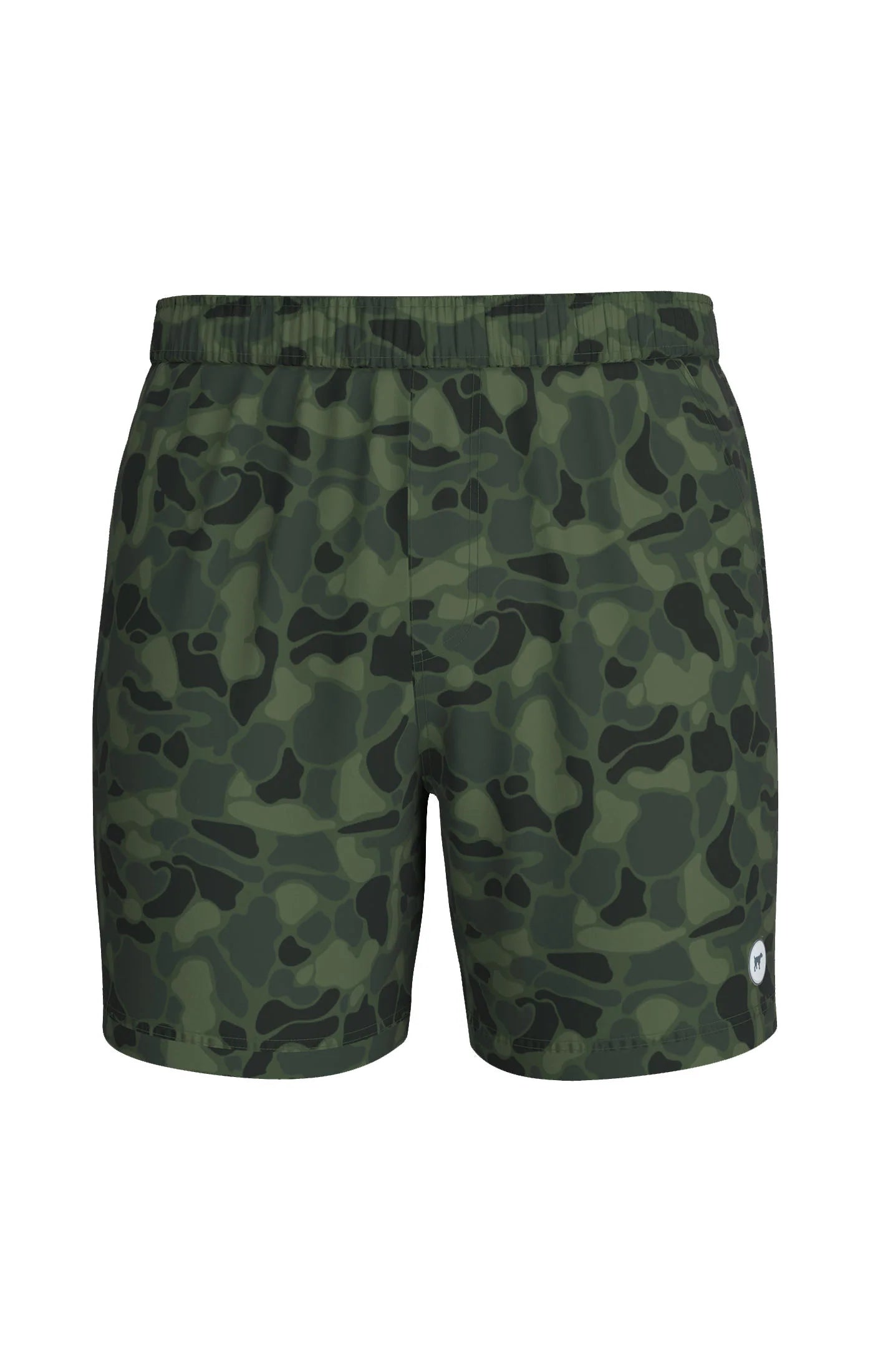 Southern Point Men's Sun Washed Shorts- Camo Green