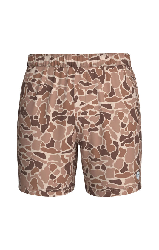 Southern Point Men's Sun Washed Shorts- Camo Tan