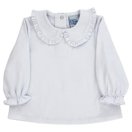 Bailey Boys White Knit Girls Peter Pan Shirt