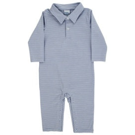 Bailey Boys Blue Stripe Knit Play Suit
