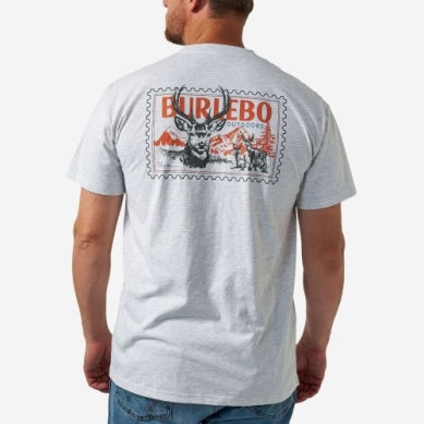 Burlebo Buck Stamp T-shirt Ash Grey