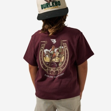 Burlebo Horseshoe Maroon T-shirt for Boys
