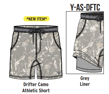 Burlebo Youth Athletic Drifter Camo Shorts