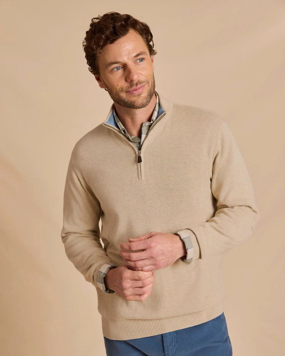 Southern Tide Whitehaven Heather Quarter Zip