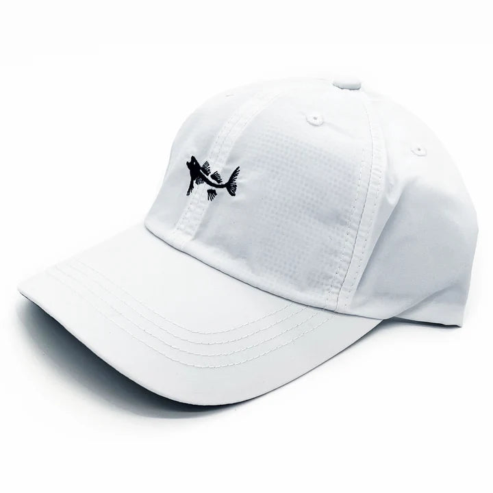 Coastal Cotton White Embroidered Logo Cap