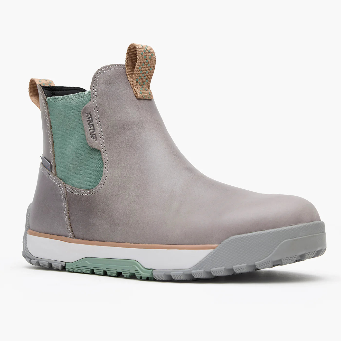 XTRATUF Grey Iceberg Leather Deck Boots Women