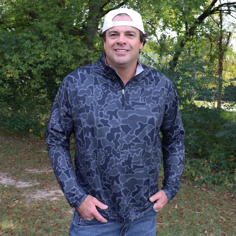 Southern Limit Black Camo Quarter Zip